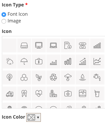 font icon options